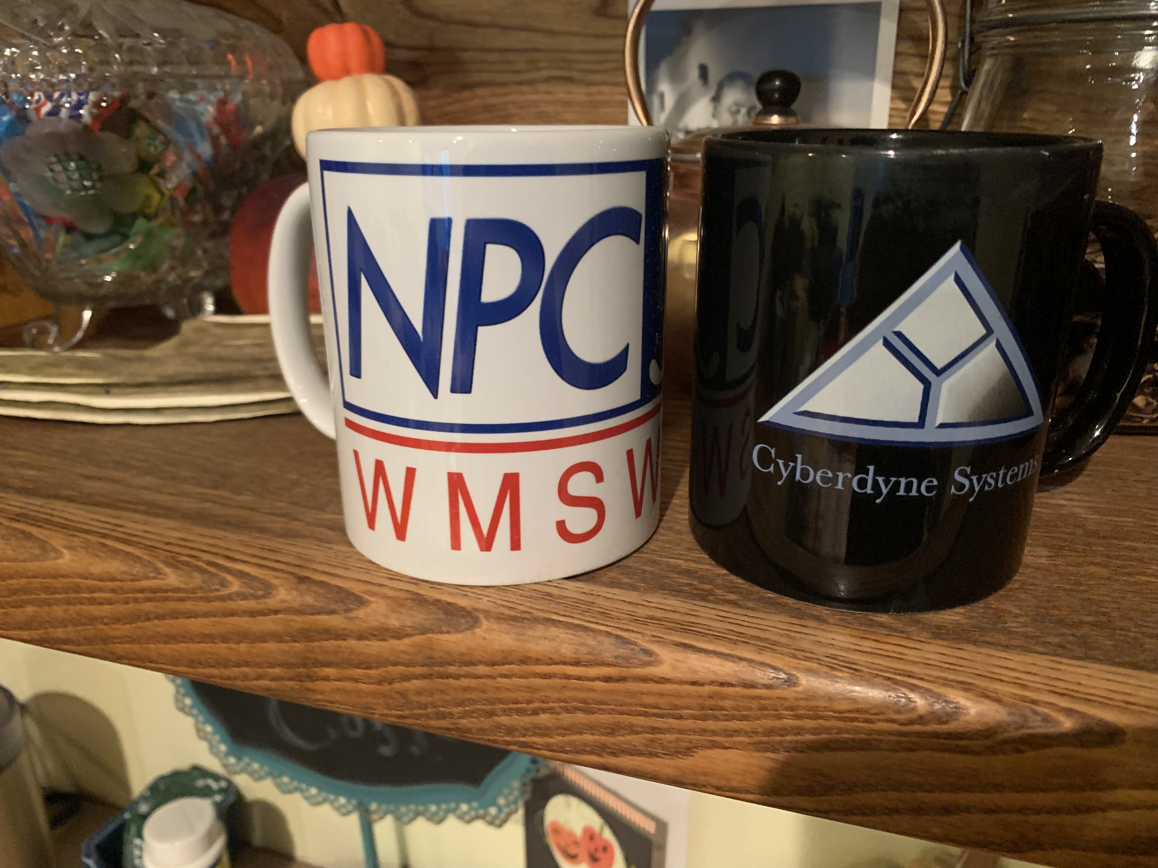 Cyberdyne and NPC mug